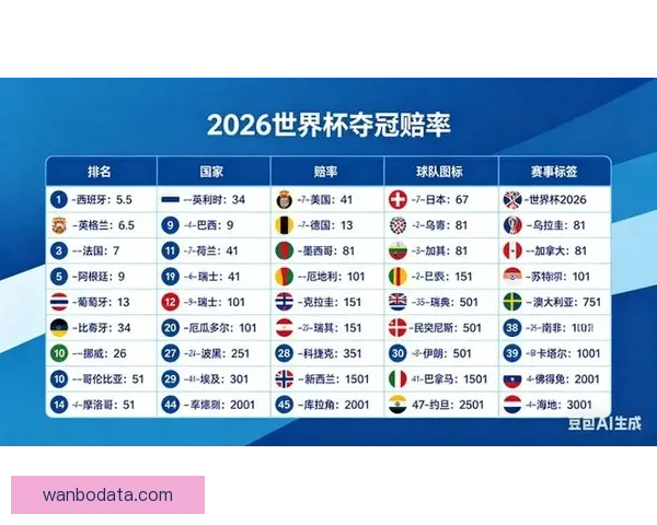 美加墨世界杯官方竞猜平台最新赛事赔率分析与预测指南